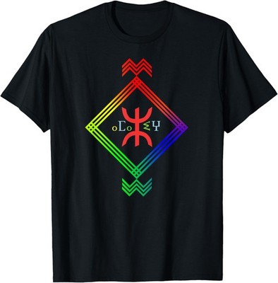 Amazigh Kabyle Themed Design Berber Flag Cute Novelty T-Shirt