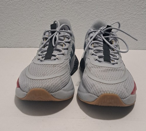 Mens Adidas AlphaBounce + Running Shoes Sneakers Gray Black Red ID0094 - Picture 4 of 10