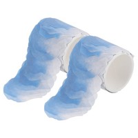 2 Rollen Blumen-Washi-Klebeband, Dekoratives Band In Himmelblau FüR Diy