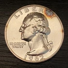 1962 WASHINGTON SILVER QUARTER PROOF