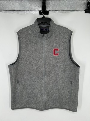 Vineyard Vines Cornell University Vest Mens XL Fleece Knit Sweater Full Zip Up