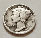 1917‑S Mercury Dime • Good Detail • 90% Silver • X31