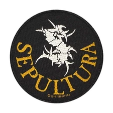 Sepultura Round Tribal S Logo Battle Jacket Sew On Woven Patch - OFFICIAL 19-3