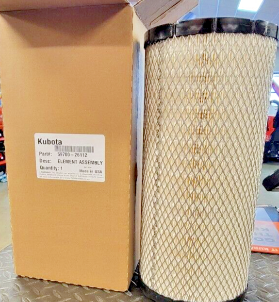 59700-26112 OEM KUBOTA OUTER AIR FILTER FOR SVL90, SVL90-2