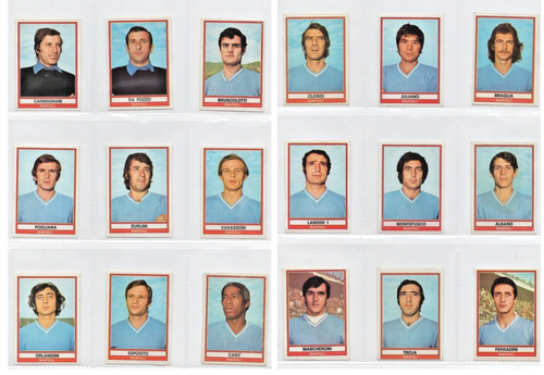 Set Complet Figurines Panini Calciatori 1973/74 - SSC Napoli - 18 Figurines Avec Vélines Reconstituées