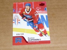 2020/21 Upper Deck AHL GUSTAV OLOFSSON EXCLUSIVES RED LAVAL /100 M4263