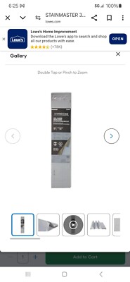 STAINMASTER 3.9-Feet W x 25.7-Feet L x 1.5 Millimeters T Premium Foam...