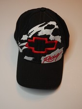 Chevrolet Racing Snapback Hat Vintage Ralph White Made in USA Embroidered Racing