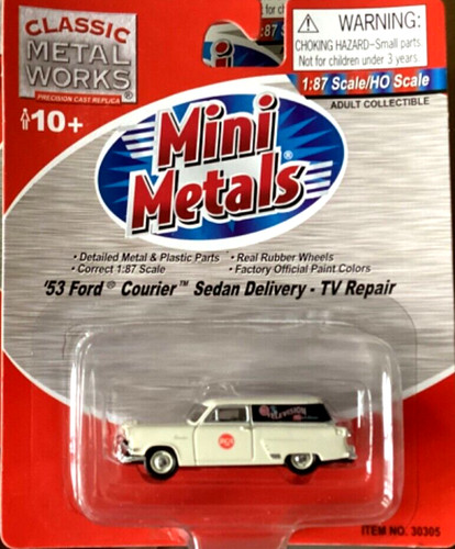 CLASSIC METAL WORKS 1/87 HO 1953 FORD COURIER SEDAN TV REPAIR VEHICLE 30305 F/S | Zustand: New