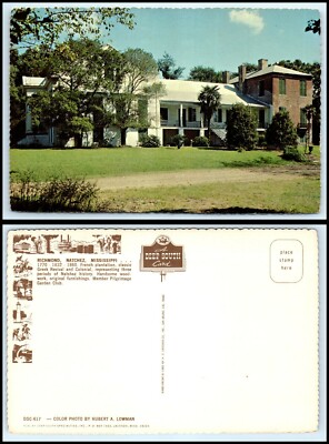 MISSISSIPPI Postcard - Natchez, ''Richmond'' House E3
