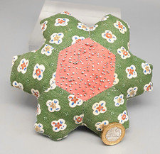 Vintage Hand Made Patchwork Pin Cushion Pincushion -Sewing Crafts