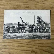 Postcard WWI (Military) - Camp de Mailly - Canon de 75mm Contre Avion