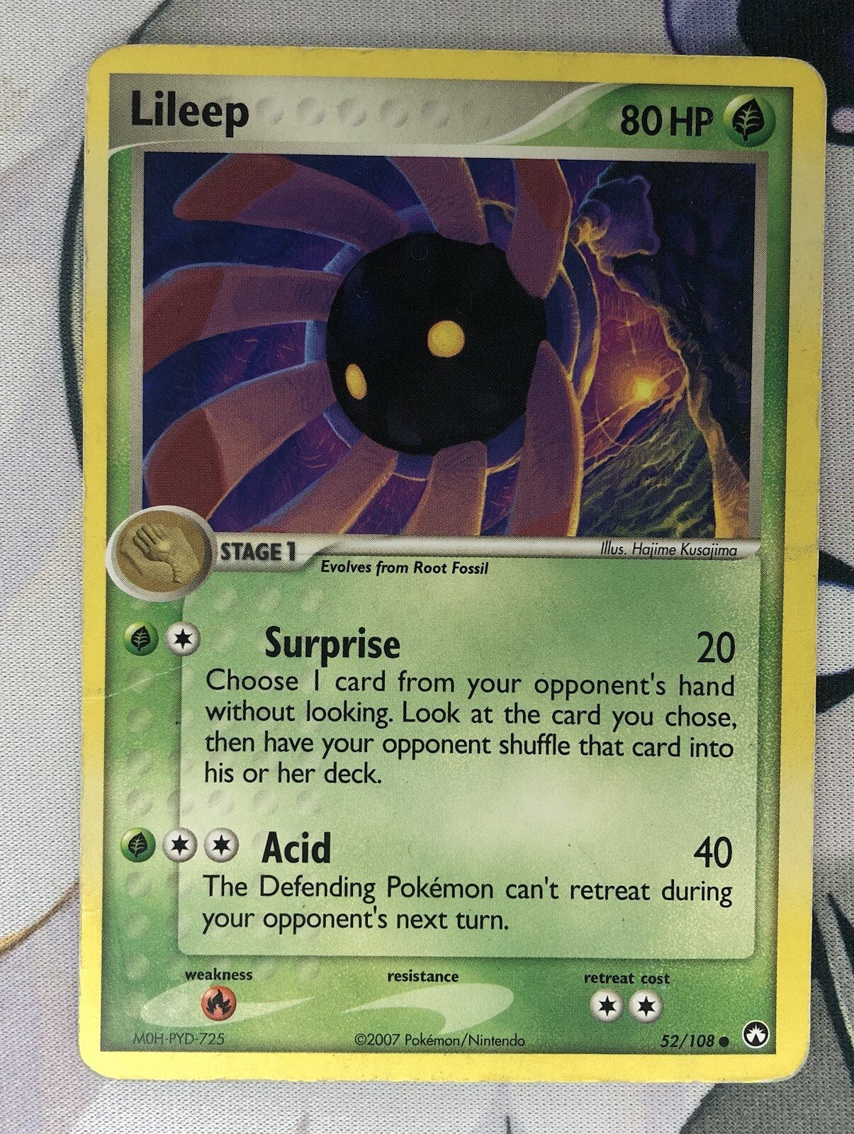Pokémon TCG Lileep EX Power Keepers 52/108 Regular Common