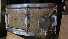 1960's 5.5" x 14" Silver Sparkle  14" Snare Drum Made In Japan
