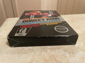 Donkey Kong Nintendo NES NO HANGTAB VARIANT 3 Screw CIB Complete Authentic RARE