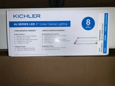 KICHLER 4U30K08WHT 4U Series LED 8" 3000K Under Cabinet Lighting Textured White