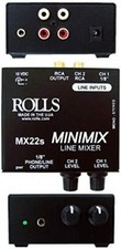 Rolls Mini Mix 2 CH 1/8"  RCA Mixer