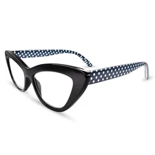 Polka dots cat eye reading glasses large cateye readers for women hot