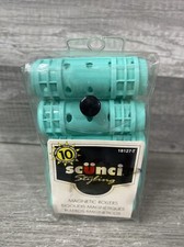New Vintage 10 Scunci Magnetic Rollers - Size Large - 18127-T NIP - 320