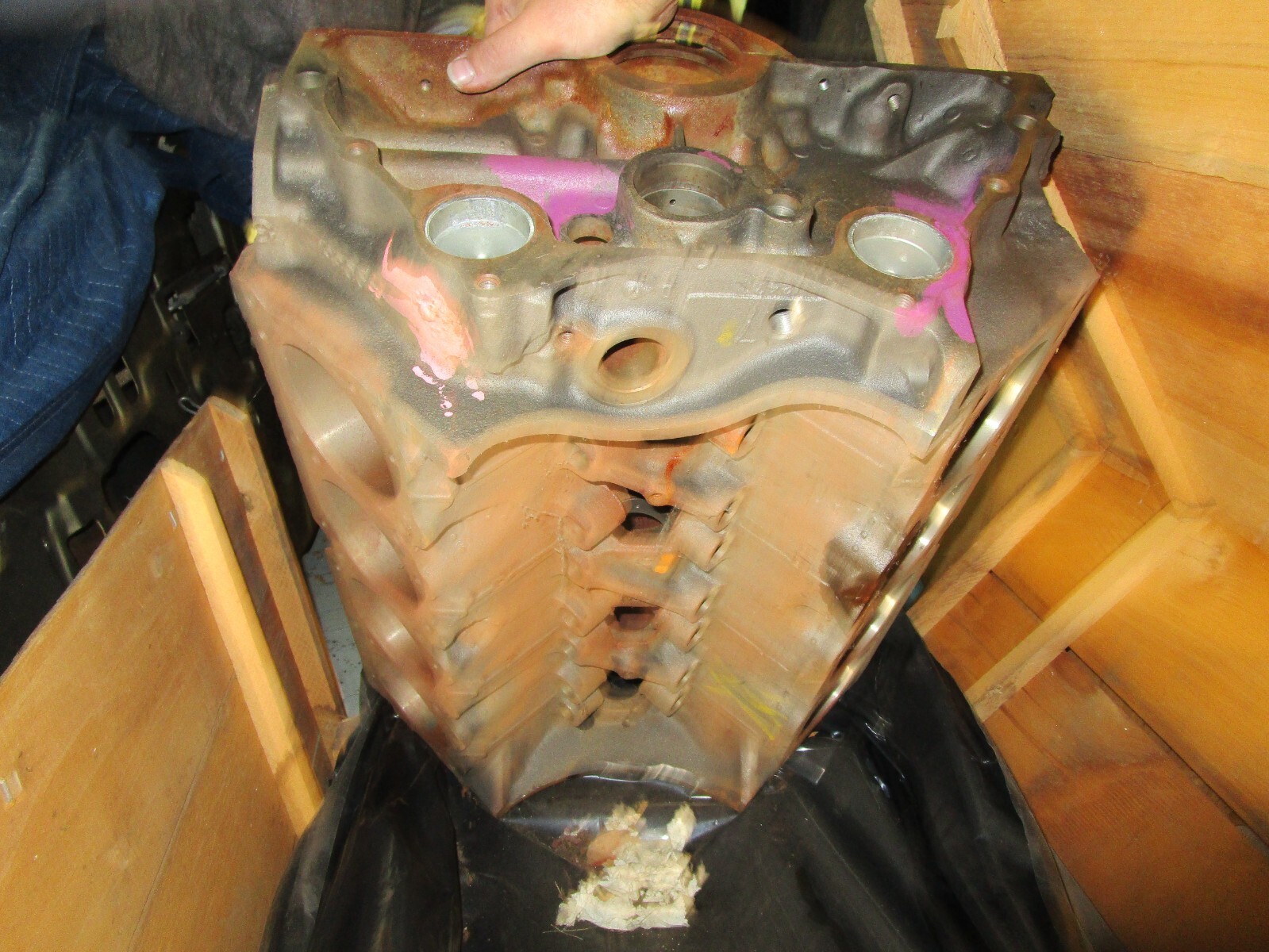 NOS Pontiac 400 Engine block in Crate eBay
