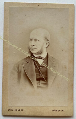 orig. CDV photo photograph Mr. Mann fashion around 1870 Munich Carl Holzer