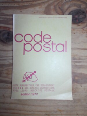 Heft POSTLEITZAHL Ausgabe 1972 Sammlung LA POSTE