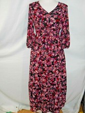 NWT Isabel Maternity Multicolor Floral Long Sleeve Dress Size XS,S,XL,XXL (B4)