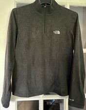The North Face Women's Fleece 1/4 Zip TKA 100 Size Medium Color Black w/pattern