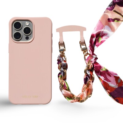 VELLY VAY Powder Pink CASE 2 in 1 mit Handykette Capri, Samsung S20 Plus