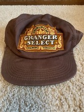 Vintage Granger Select Tobacco Snapback Hat Made In The USA Patch