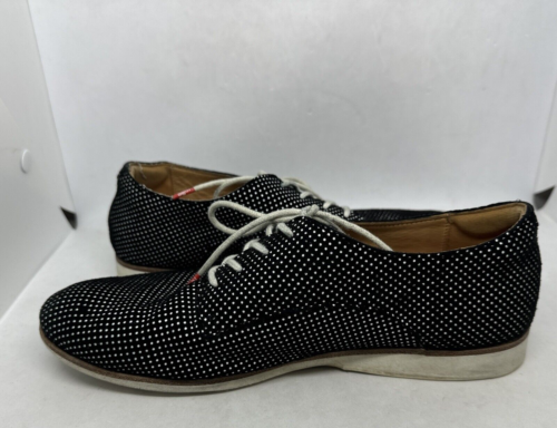 Rollie Shoes - Derby Black Polka Dot - Nubuck Suede- - Lace Up Shoes, Size 7/38 - Picture 8 of 9