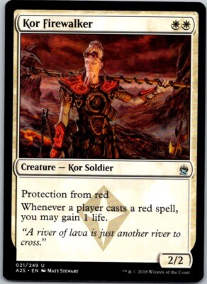 Magic the Gathering Kor Firewalker Masters 25 MTG Free Shipping!