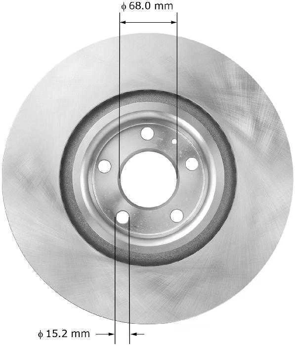 Rotor de freno de disco Bendix PRT5876 se adapta a 04-09 Audi S4 Foto 2 de 2
