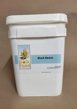 BULK Black Beans-4 Gallons-Emergency Long-Term Storage-30#--128 Servings
