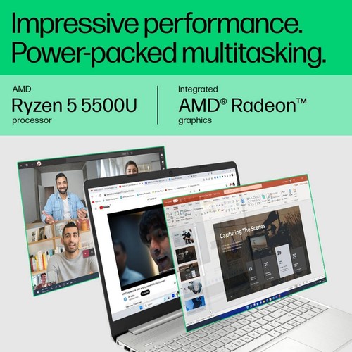 HP AMD Ryzen 5 Hexa Core 5500U - (8 GB/512 GB SSD/Windows 11 Home) 15s-eq2144au - 第 4/5 張圖片