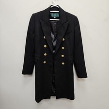Holland Cooper Knightsbridge Double Breast Tweed Blazer Wool Jacket Coat Uk 8
