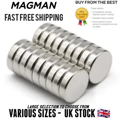Strongest Magnets N52 Strong Neodymium Disc Magnet 2-20mm Neo DIY Craft Small