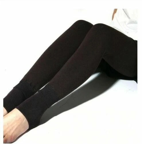 Leggings da donna marrone in cotone