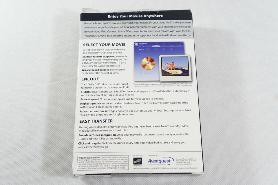 TRANSFER MY DVD by AVANQUEST - WATCH DVD'S & MOVIES ON YOU IPOD - PC SOFTWARE - Image 3 of 4