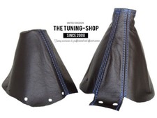 Schaltsack + Handbremssack Fur Nissan 300ZX 1989-2000 Leder Naht Blau