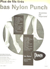 Advertising 25.03 1961 Punch Stockings Nylon Unhangy Stylish