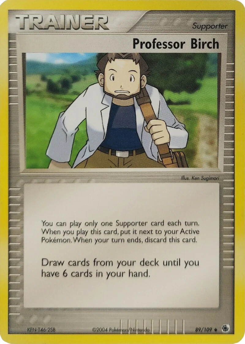 Professor Birch 89/109 Ruby Sapphire Pokemon Card NM