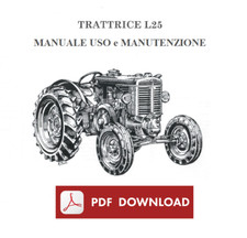 LANDINI L25 Testa Calda Manuale uso manutenzione Libretto istruzioni trattore