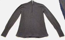 Eddie Bauer Gray Knit Cotton Blend 1/2 Zip Pullover Activewear Sweater- Size M