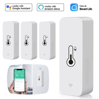 Tuya WiFi Temperatur Feuchtigkeitssensor Elektronisch Thermometer Hygrometer DE