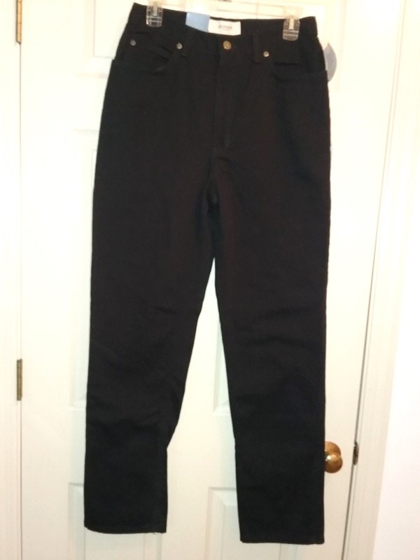 Jones Sport Women's Black Jeans Classic Fit   Size 10  New        (GT003K) 