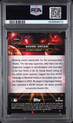 ★15ポンドほぼ新品数投のみ★隠れた名球★ドミネーションエース★ストーム★ 2025 Topps Cosmic Chrome - Planetary Pursuit Shohei Ohtani #PPM-2