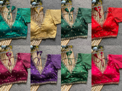 Readymade Saree Blouse for Women   Designer Choli (Size 42 Alter upto Size 46)