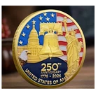 United States 250th Anniversary Novelty Coin Liberty Bell Statue of Liberty Eag…