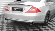 Maxton Design Heck Ansatz Flaps Diffusor passend für Mercedes-Benz CLS C219 schw